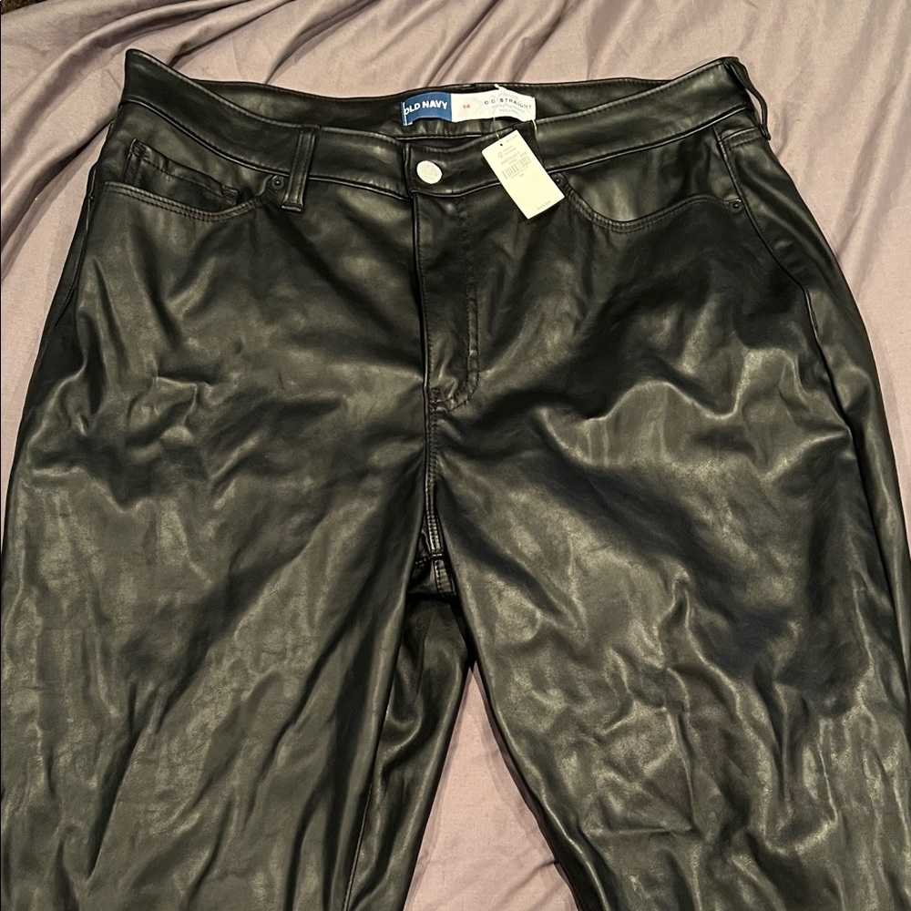 Old navy women’s leather pants